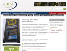 Tablet Screenshot of apea.org.uk